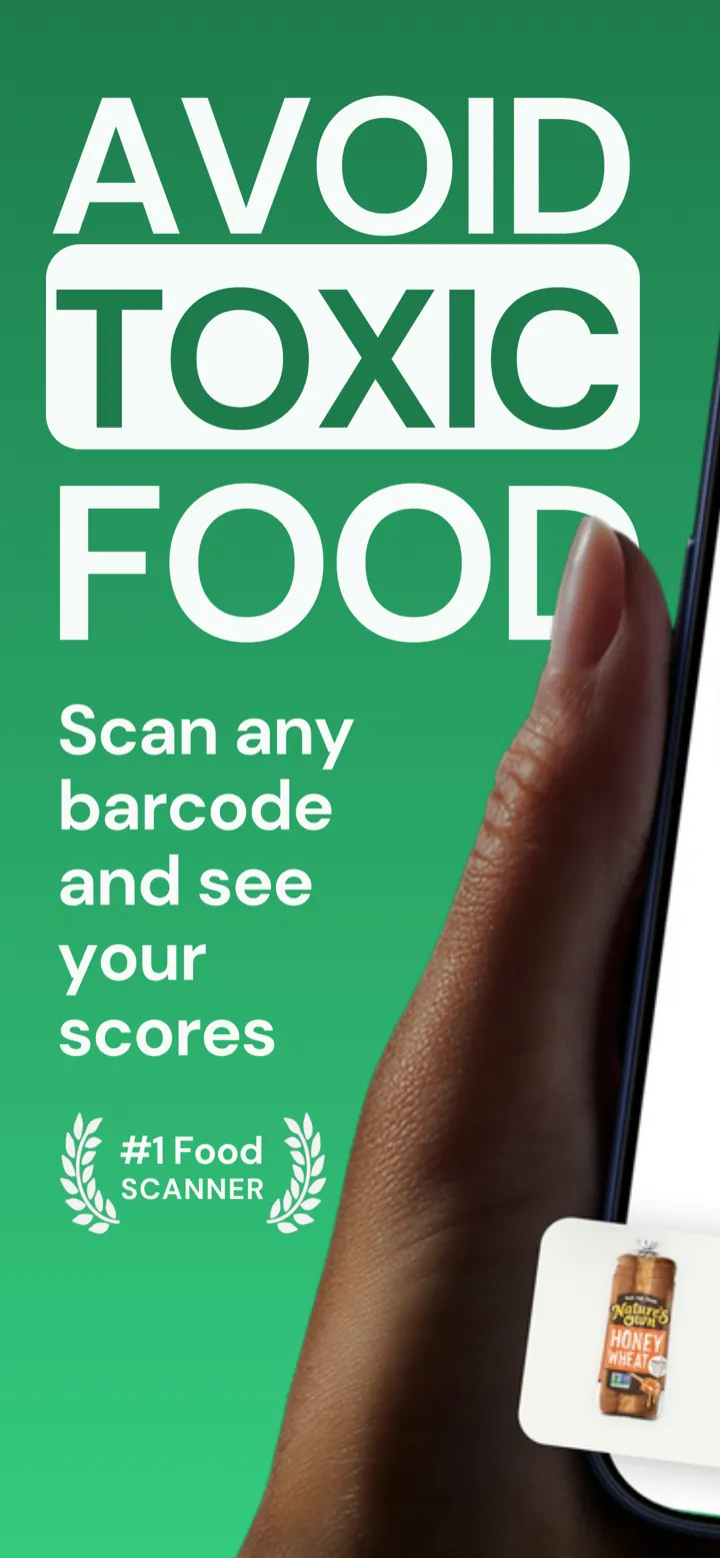 Avoid toxic food โ scan any barcode and see your scores